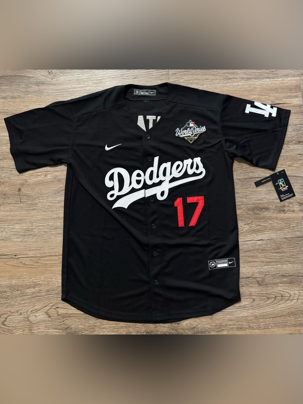 Los Angeles Dodgers Ohtani 17 Black Jersey World Series 2025 (MEDIUM)
